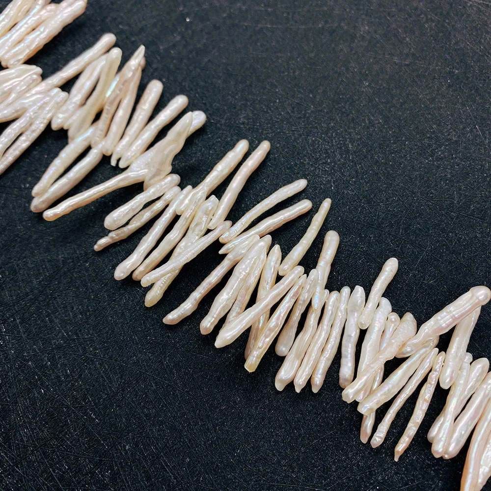 Совершенно новый натуральный пресноводный жемчуг необычная длинная