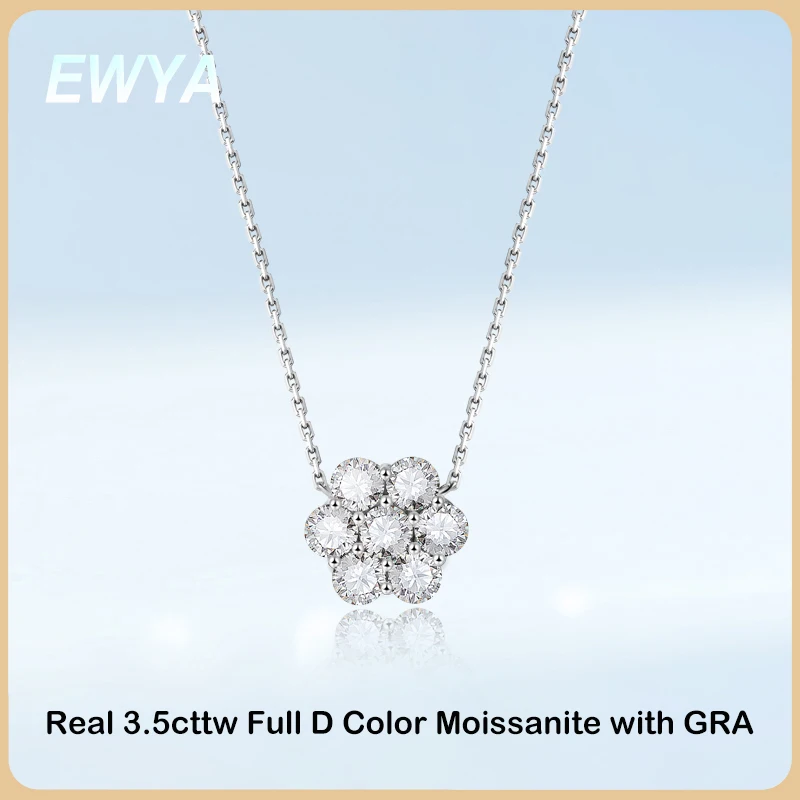 Цепочка женская с кулоном в виде муассанита серебро 3 5 пробы мм