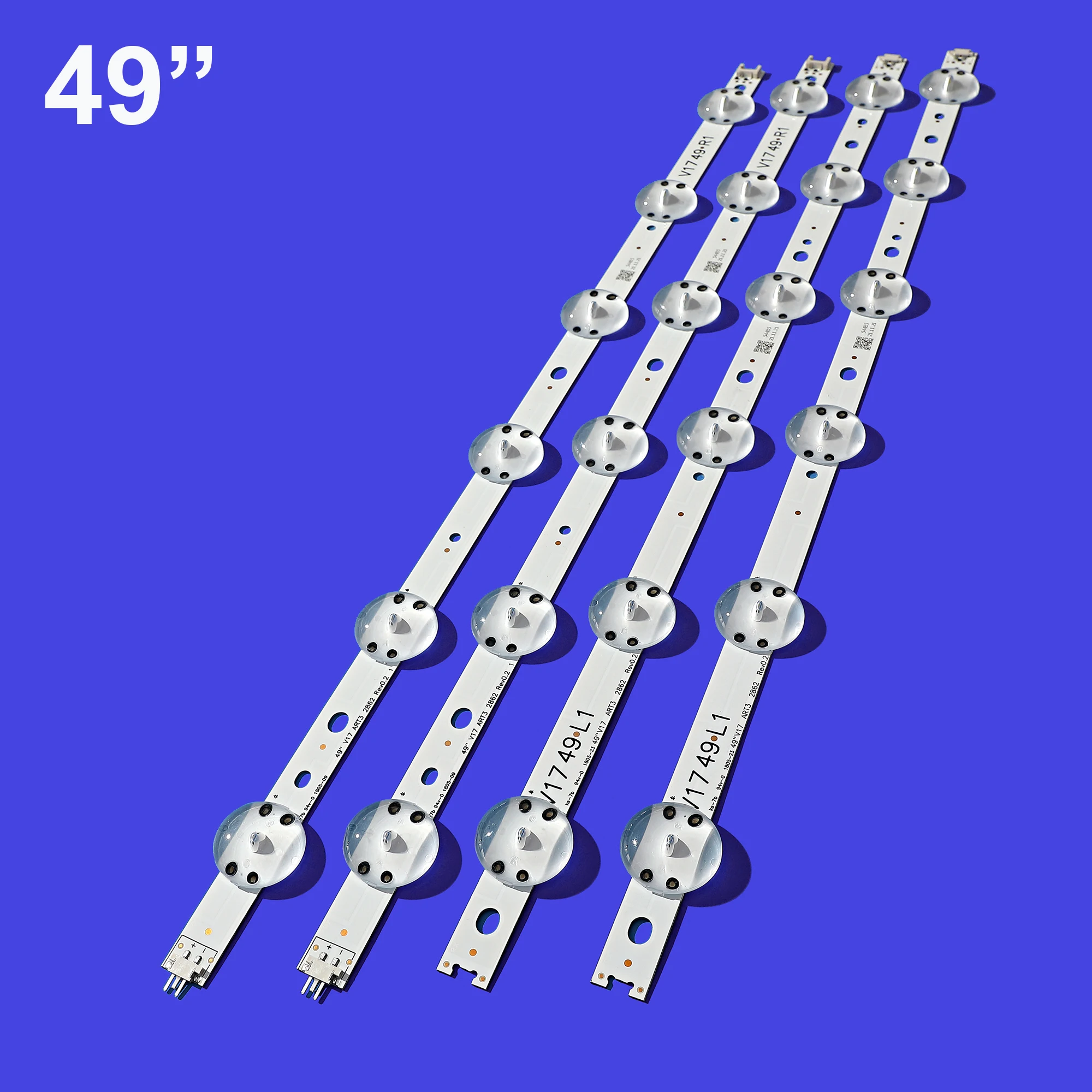 

LED Backlight strip(4)For 49LJ614V 49UJ6525 49UJ6585 49UV340C 49UJ6565 49UJ651V 49UJ670V 49UJ701V V17 49 R1 L1 ART3 2862 2863