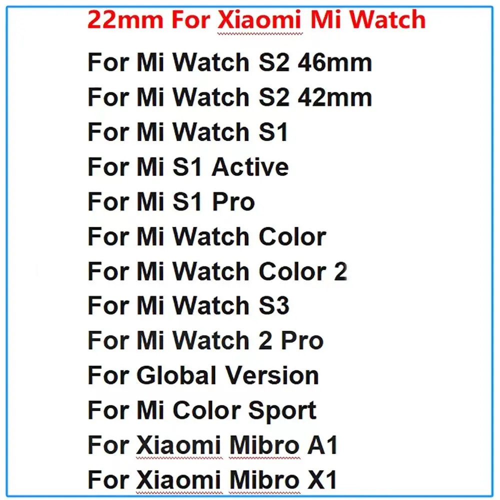 Ремешок силиконовый для часов Xiaomi Mi Watch цветной смарт-браслет Lmilab Kw66/W12 22 мм