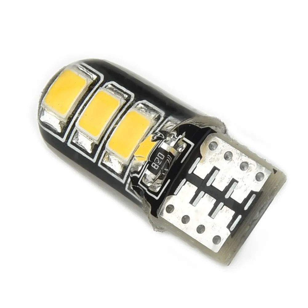 

10X T10 2835 6SMD Car Light COB Glass Silicone Width Display Lamp License Plate Lamp Dome Light Reading DRL Bulb Style 12v