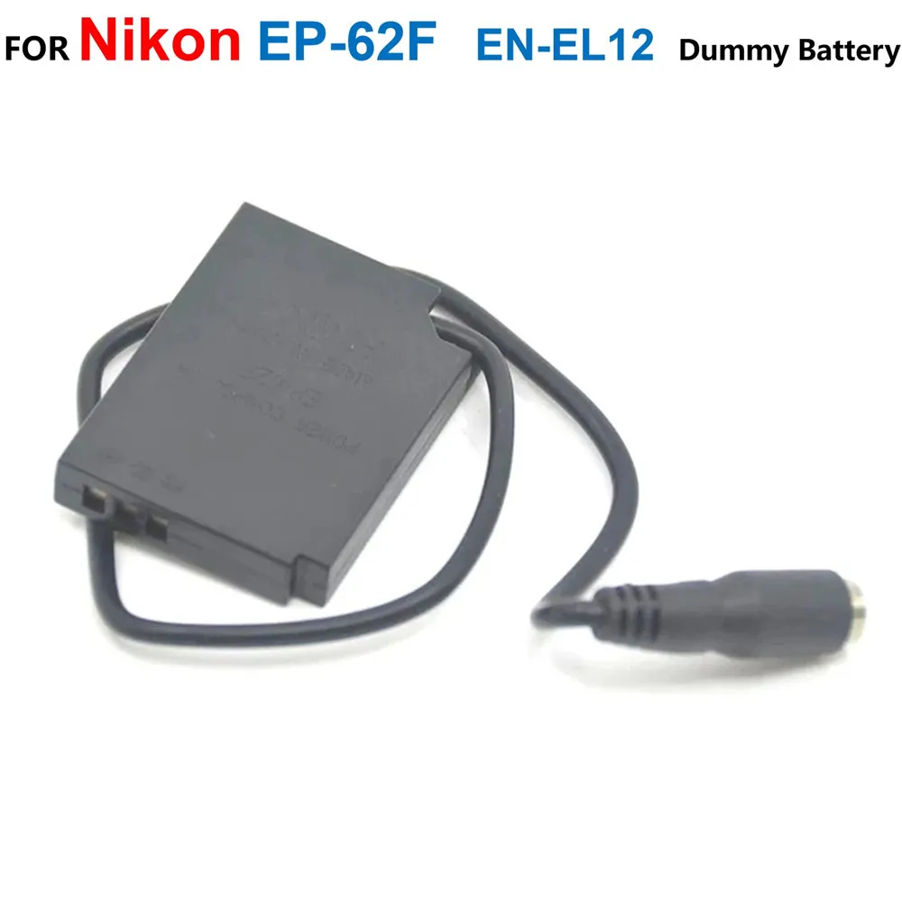 

EP-62F EP62F DC Coupler EN-EL12 ENEL12 Dummy Battery Fit AC Power Adapter For Nikon S1200PJ S6000 S6200 S8000 S8100 S8200 S9100