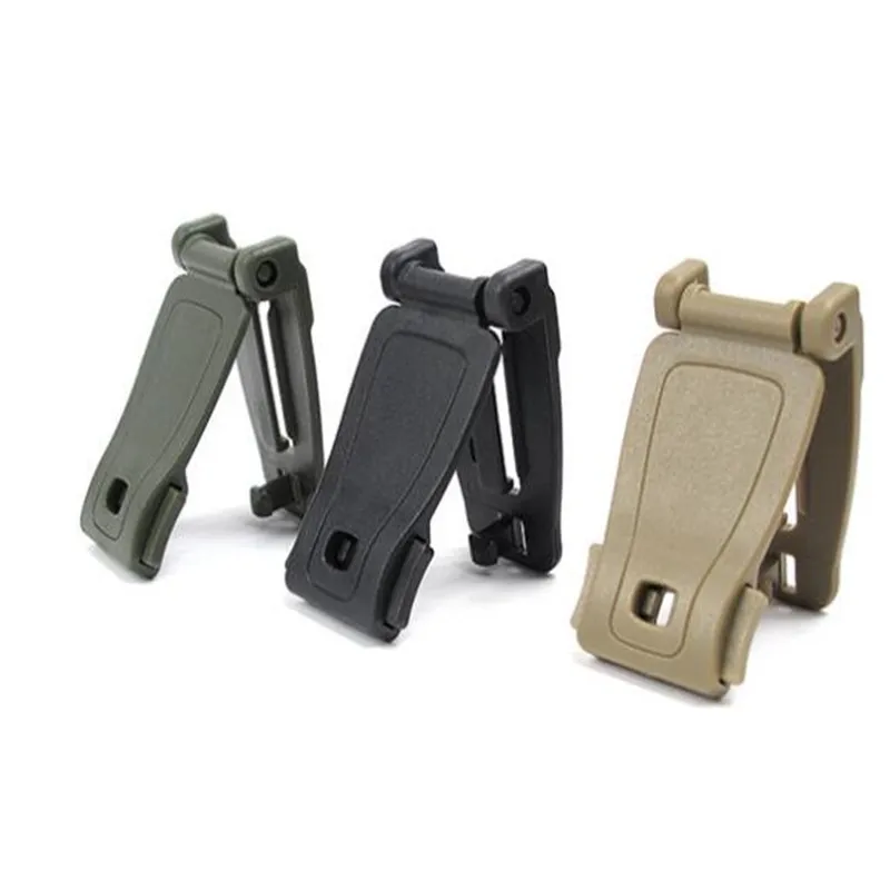 

3PC Strap Ribbon Belt Buckle Tactical Backpack Bag Connect Clip Carabiner Outdoor Camping Mountaineering Attachment