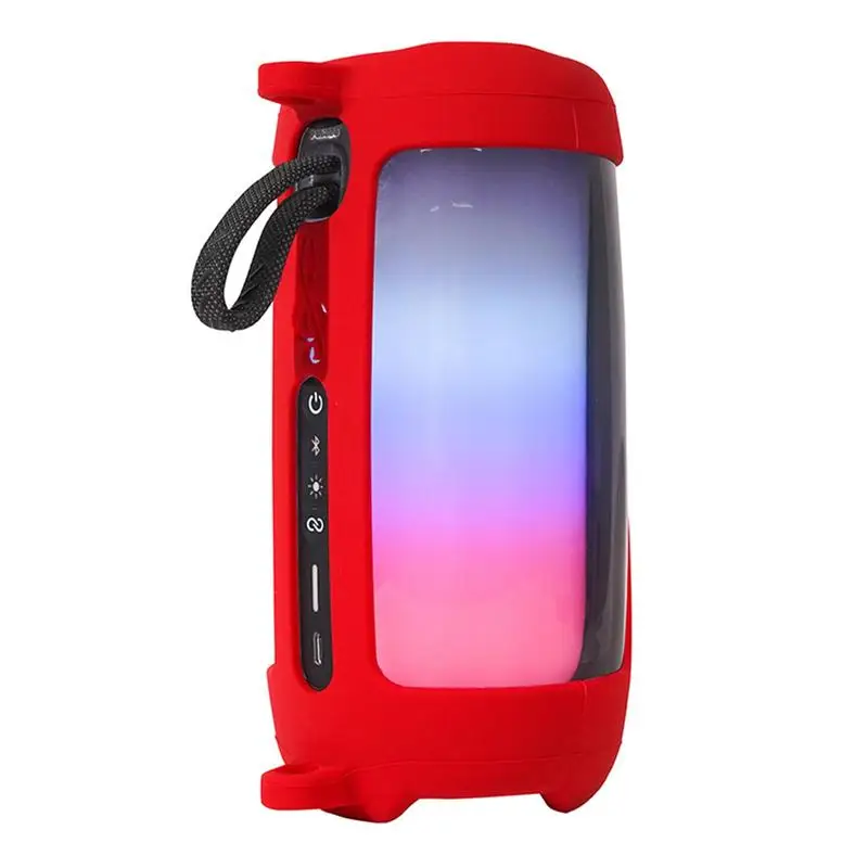 

Speaker Silicone Cover Portable Protective Case With Belt For JBLs Pulse 5 Wireless Bluetooths Speaker Bag Outdoor Carrying Bag