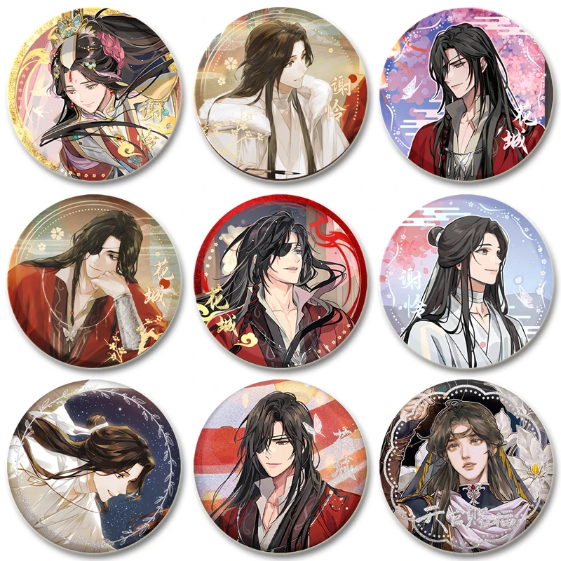 32/44/58 мм аниме официальная благословение неба брошь мультяшная фигурка Xie Lian Hua Cheng