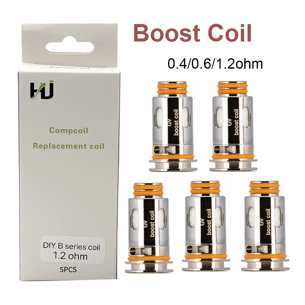 Runvape 5 Pz/Scatola Aegis Boost Coil Serie B Ka1 0.4Ohm 0.6Ohm Mtl Mesh Coils Per Gv Boost Pods Zeus Nano Tank