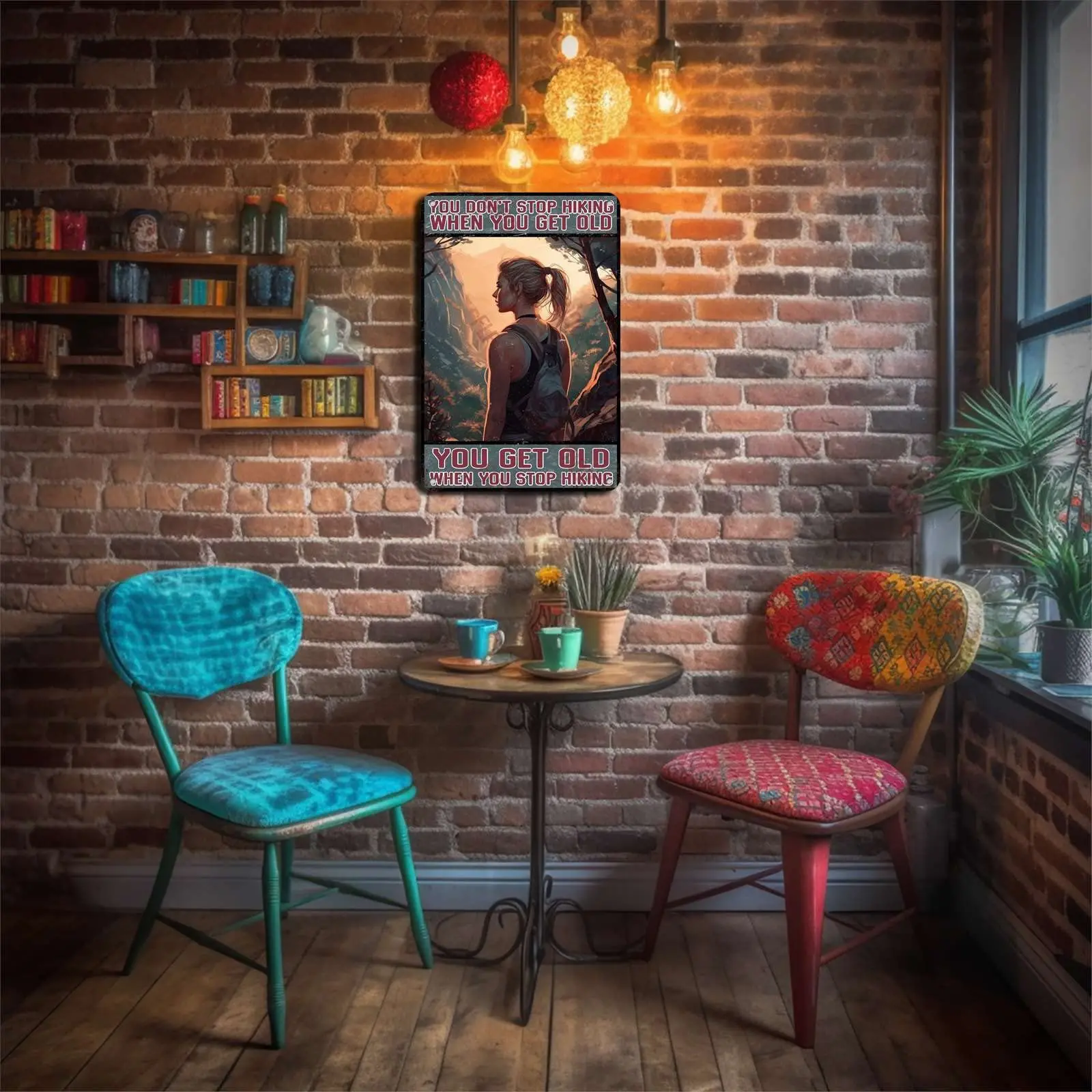 FLFGIDD металлический жестяной знак вы не прекратите походы когда получите Старый