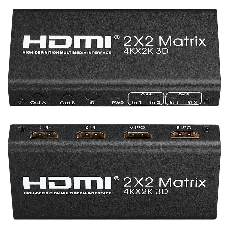HDMI матрица 2 в Выход переключатель 2x2 аудио экстрактор ARC для XBOX HDTV PS3 PS4 проектор