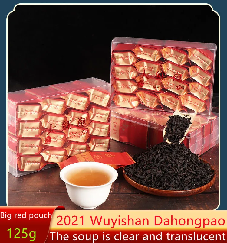 

2022 China Da Hong Pao Oolong -Tea Chinese Big Red Robe sweet taste dahongpao -TeaOrganic Green Food -Tea Pot
