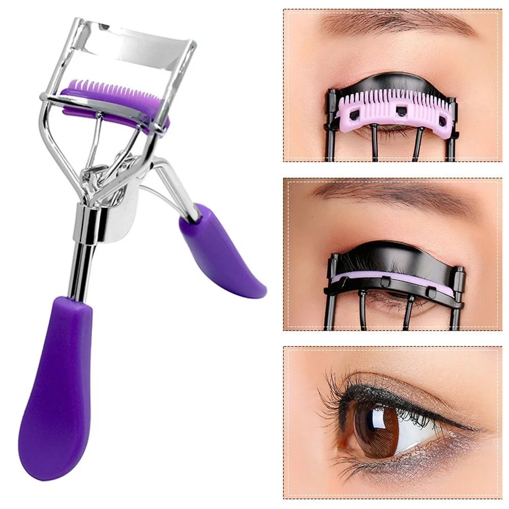 

1PC Comb Eyelash Curler Professional Eyelash Curler Folding False Eyelashes Auxiliary Eyelash Curling Clip Small Makeup Tools