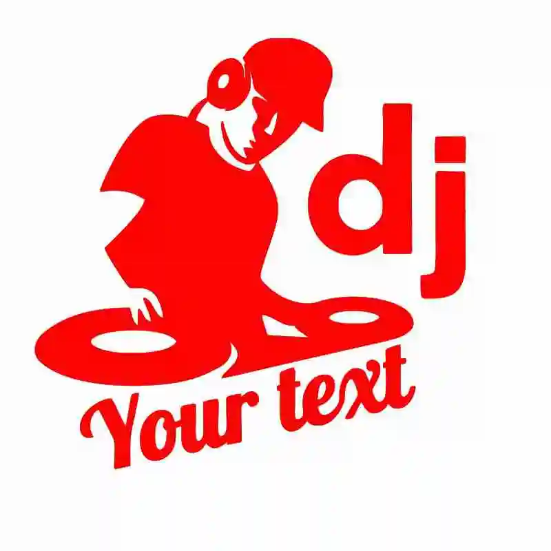 Персонализированная внешняя водонепроницаемая Виниловая наклейка для диджея с