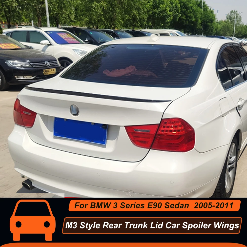 Для BMW 3 серии 320i 325i 328i 330i 335i E90 2005-2012 M3 стильная Задняя Крышка багажника Ducktail губа