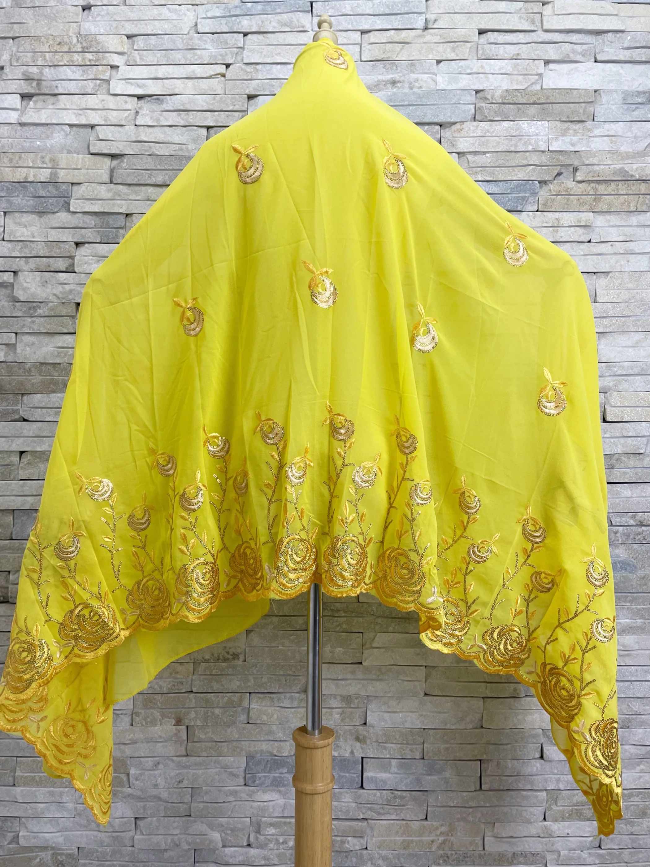 Новый модный шарф Дубая для мусульманских женщин Африканский шифоновый