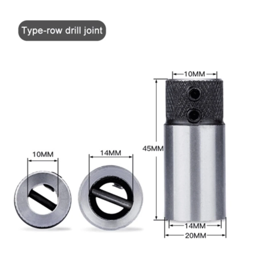 

Drill Sleeve Base 20x40L/20x45L Woodworking Drill Row Cross Sleeve Clamp Drill Base Tungsten Steel Drilling Rig Collet Chuck