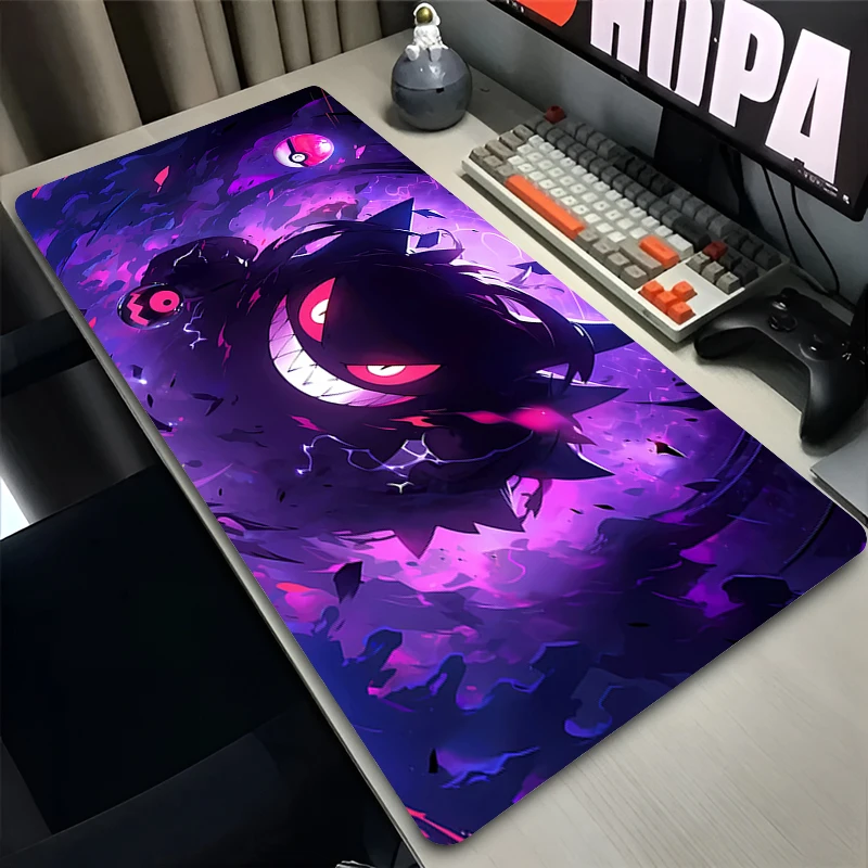 XXL Игровой Коврик Для Мыши 900x400 Аниме Pokemon Gengar Дизайн Водостойкий