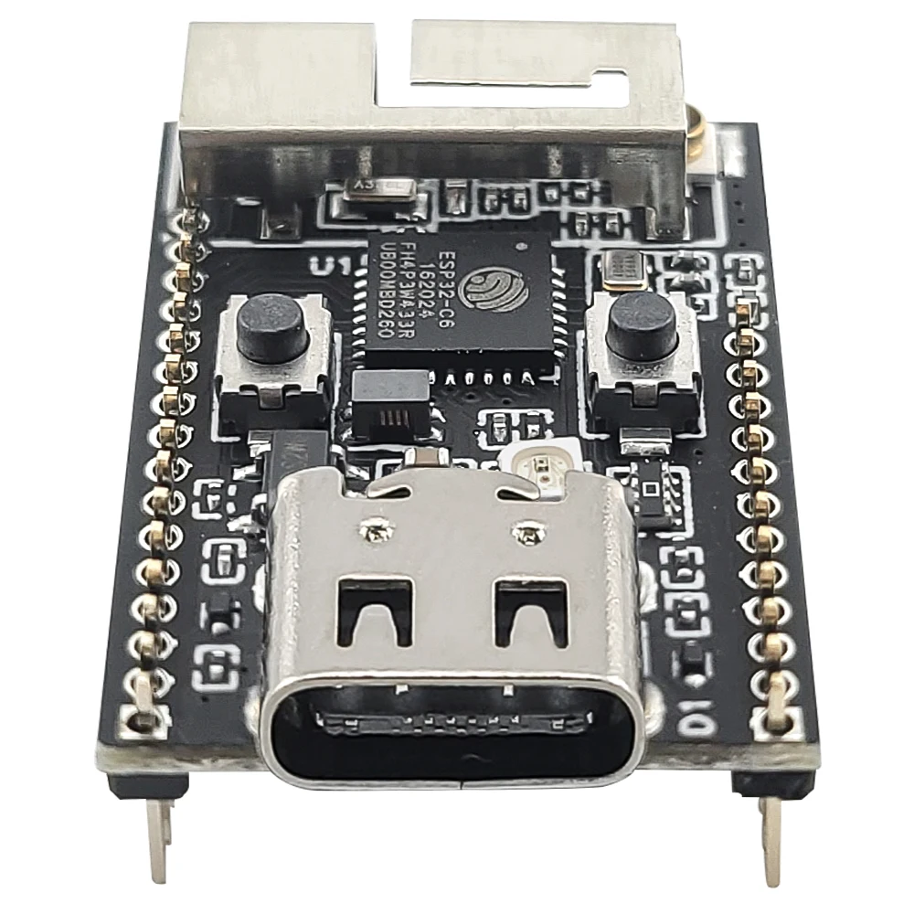 Wifi6 ESP32 C6 разрядная плата Женская 32-разрядная флэш-память N4 BT Wifi модуль с кварцевым генератором RGB флэш-память 4 Мб USB Type-C (art.: 3920c8a334106) - 3920c8a334106
