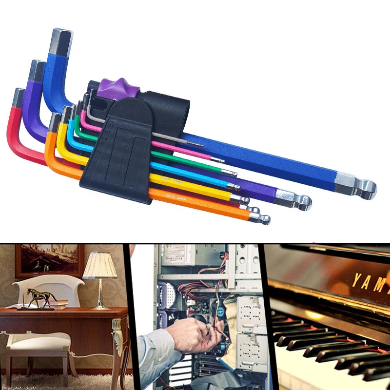 Набор торцевых ключей 9 шт./компл. шестигранный ключ регулируемый гаечный