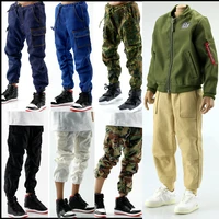 16 men soldier pants jacket harajuku hoodie korea style hip hop camouflage trousers fit 12 tbl ph action figure model