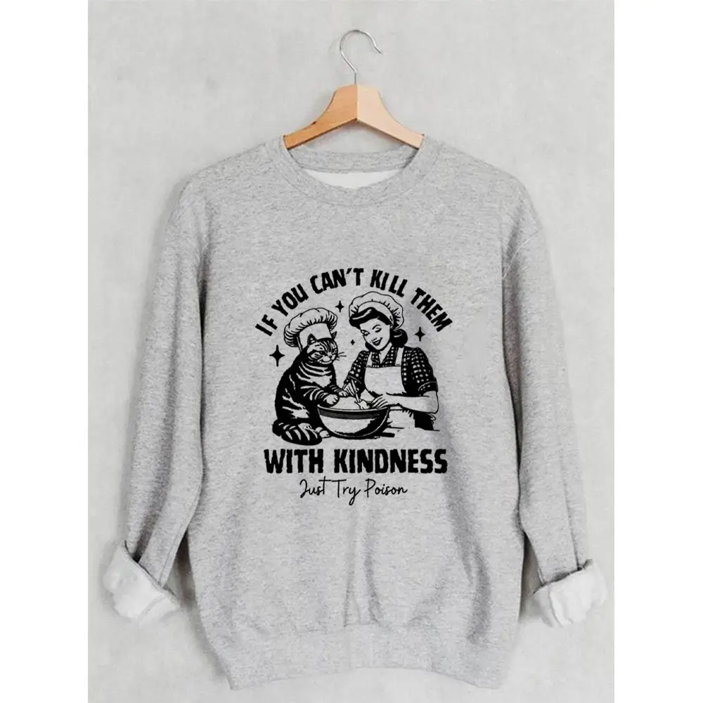 Свитшот с длинным рукавом и принтом Будьте добры