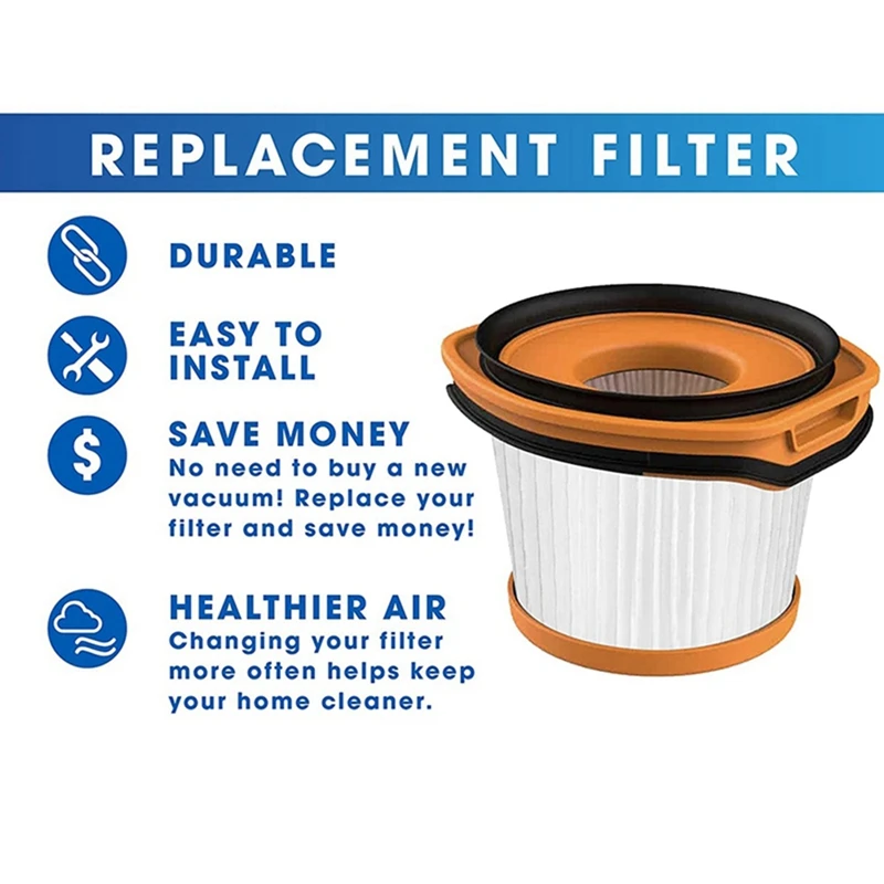 6 шт. сменные фильтры для беспроводного пылесоса Shark Wandvac System WV360 WS620 WS630 WS632 по