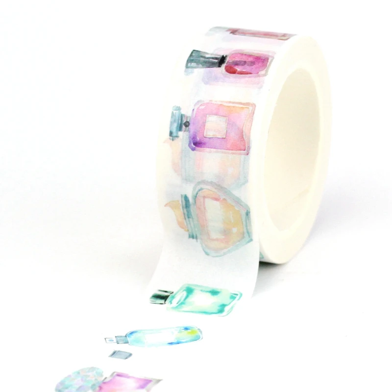 1 шт. 10 м декоративные бутылки для духов шириной 20 мм японская васи лента самодельная клейкая Маскировочная лента милые канцелярские принадлежности для журналов школьные принадлежности