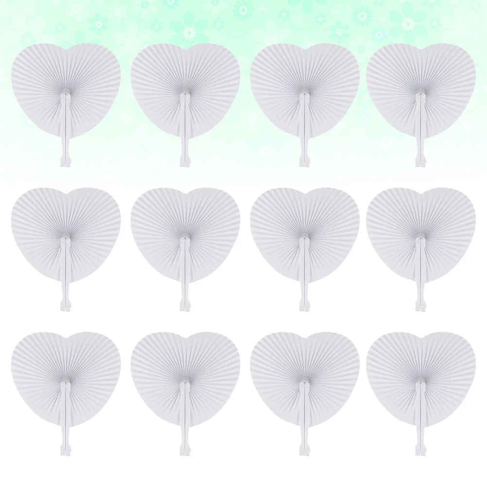 

36 Pcs White Paper Fan Kids Hand Kids Hand Fan Bulk Beach Balls Map Child Handheld