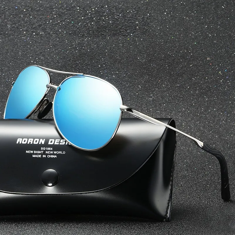 

Солнцезащитные очки Мужские поляризационные, авиаторы в металлической оправе, Дневные И Ночные очки-авиаторы с функцией ночного видения, для вождения, UV400