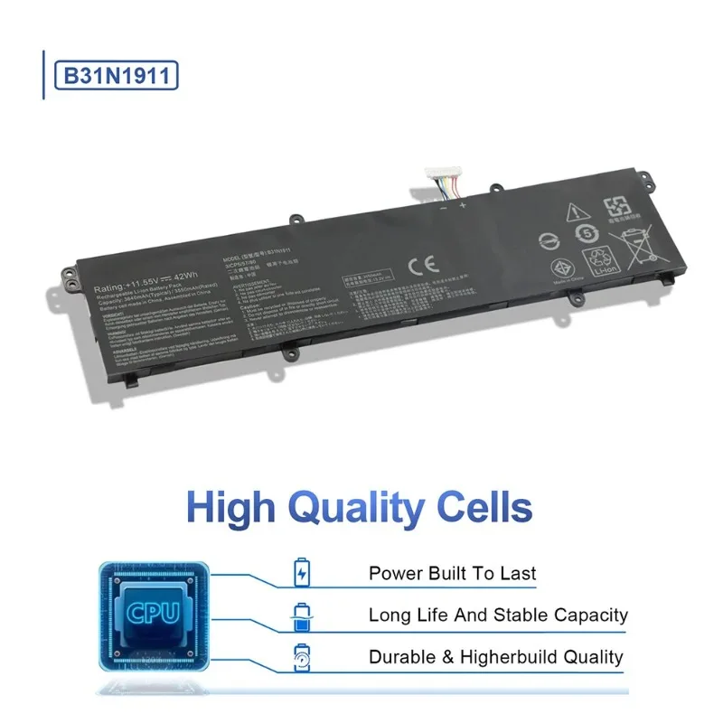 B31N1911 C31N1911 Аккумулятор для ноутбука ASUS VivoBook Flip 14 TM420IA M413 M413DA TM420IA F413 X413 K413 Ноутбук X X421DA X413FF (art.: 3920cc2ec985b) - 3920cc2ec985b