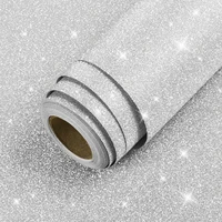 shining self adhesive white glitter wallpaper vinyl furniture contact paper stickers waterproof gift box packaging home decors