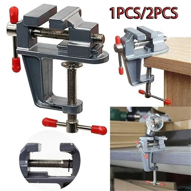 3,5 дюймовые алюминиевые маленькие планшетовые тиски с зажимом на столе, миниатюрные DIY бытовые многофункциональные тиски, профессиональные инструменты
