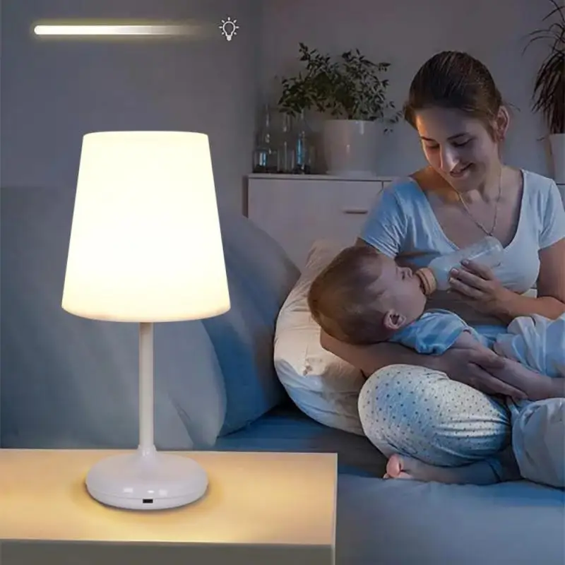 

Приглушаемая светодиодная Ночная лампа, прикроватный светильник с Usb-зарядкой, креативный и Простой Умный ночник для обучения, защита глаз