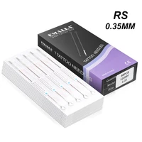 50pcs professional tattoo needles 3rs 5rs 7rs 9rs 11rs 14rs 15rs size disposable assorted sterile tattoo needles 0 35mm