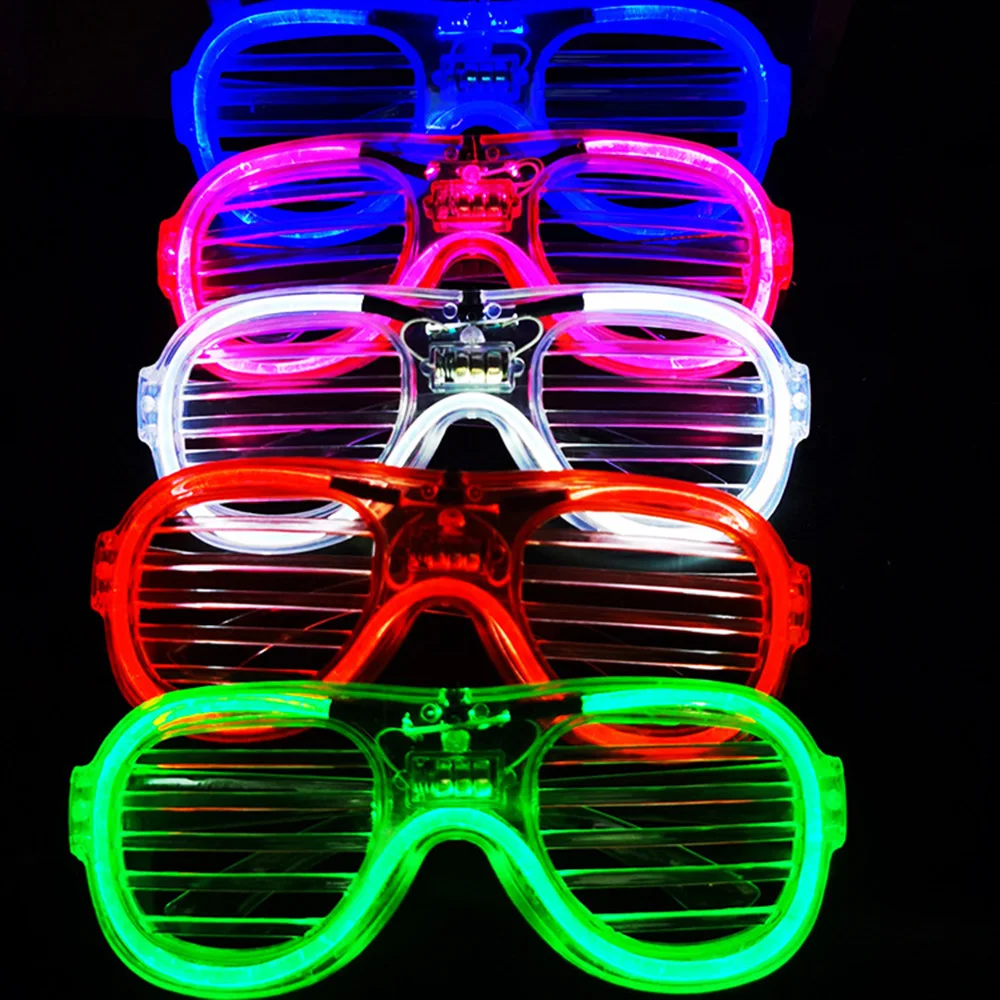 

3 Pcs Light Up LED Glasses Bulk 5 Colors Glow Glasses Glow in The Dark Party Supplies Neon Party Favors for Kids Adults