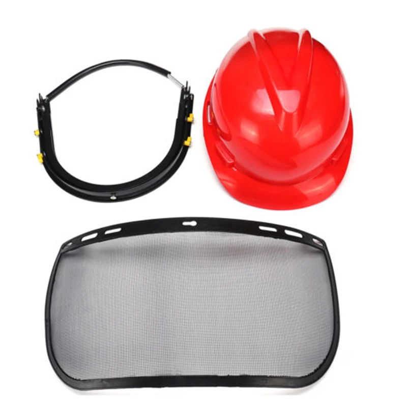 

Helmet Safety Mesh For Lawn Mower Mask Trimmer Brushcutter Face Flying Objects Working Outdoors Chainsaw Protect New