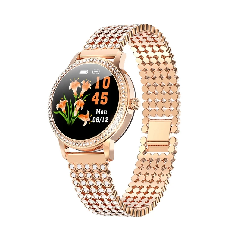 

Hot-Smart Watch For Women Lovely Steel Sport Watch IP68 Waterproof Fitness Bracelet Diamond-Studded