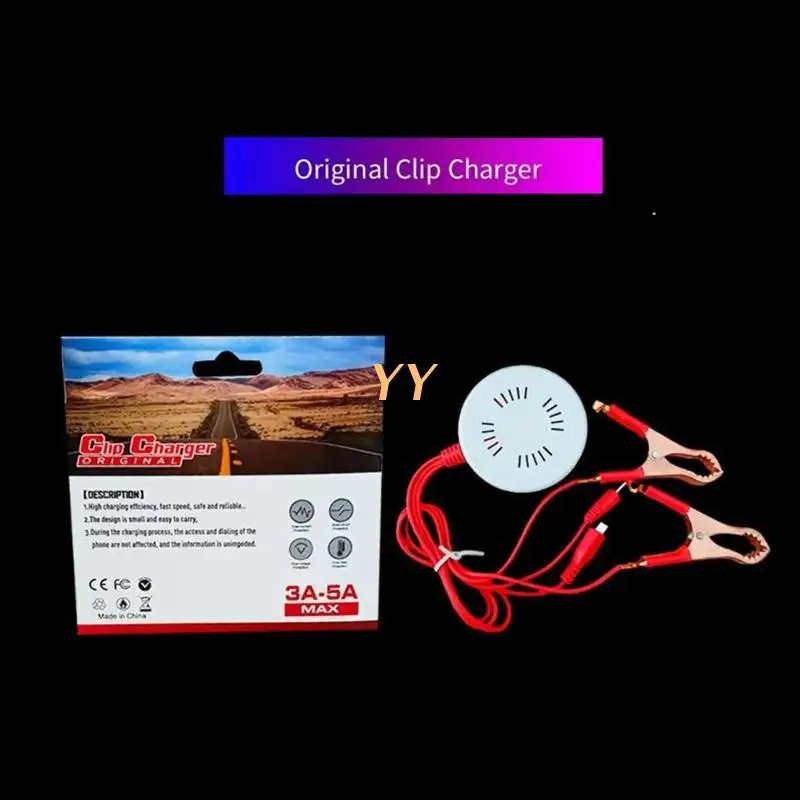  Car Motorcycle USB Hub Charging Station for Phone DC Converter with Battery Clip | Обустройство дома