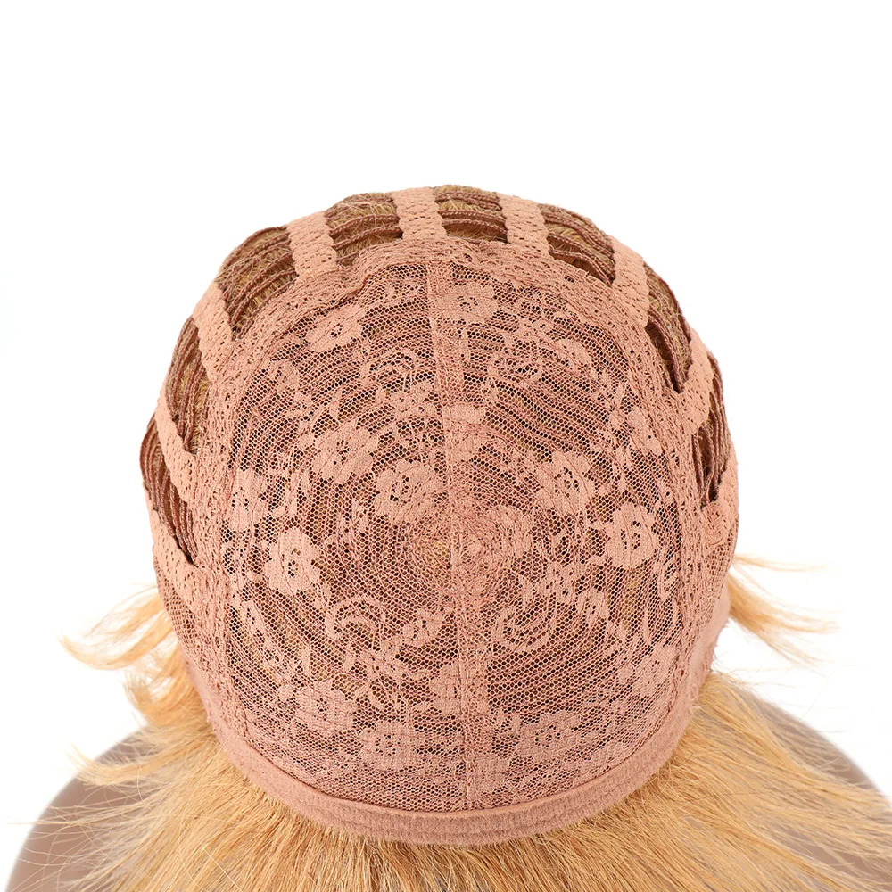 Berry Short Human Hair Wig Brazilian Remy Straight Wig Mechanism Pixie Cut Wig for Women Humna Hair Color Hair 27# 30#