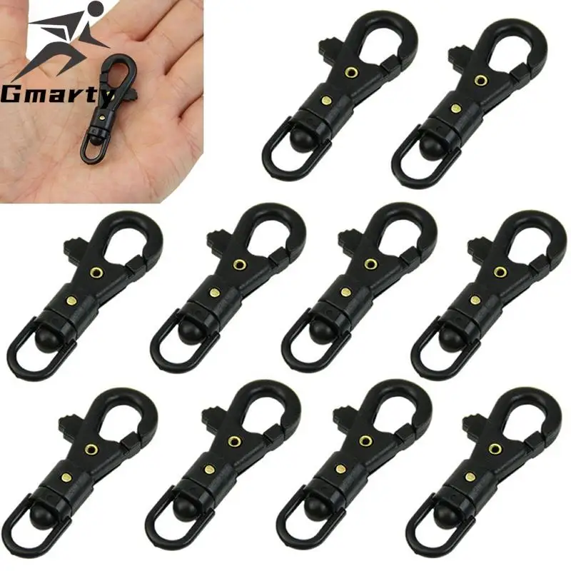 

10 Pcs EDC Mini Rotatable Buckle Outdoor Survival Carabiner Quickdraw Key Chain Portable Camping Tools Easy To Use And Carry