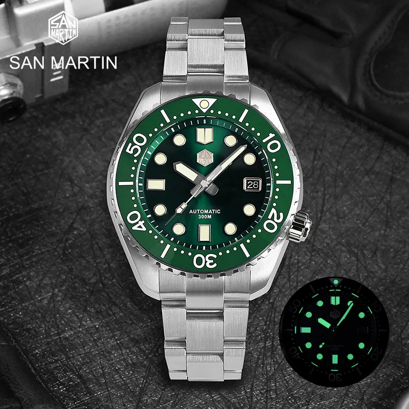 

San Martin Men Dive Watch MM300 NH35 Luxury Business Automatic Mechanical Watches Sapphire Date C3 Super Luminous 30Bar Reloj