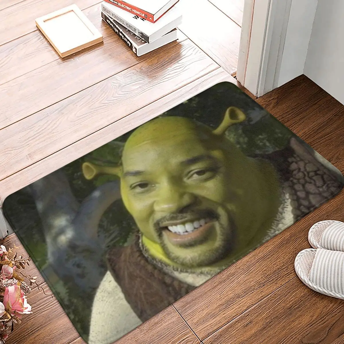 

Shrek Doormat Polyester Floor Mat Antiwear Carpet Kitchen Entrance Home Rugs Mats Bedroom Anti-slip Footpad