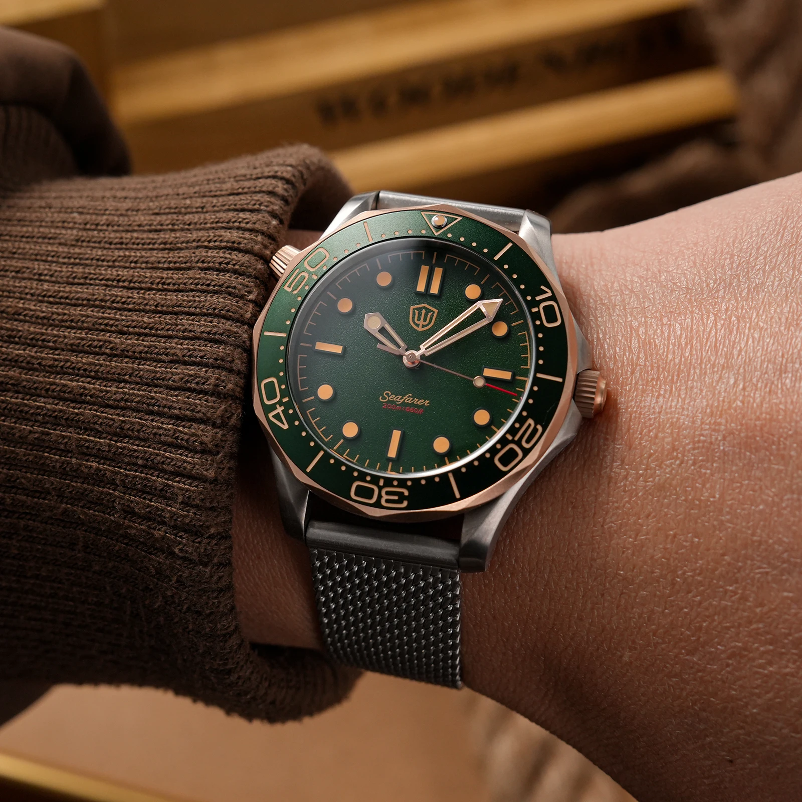 Часы Watchdives WD007Q NTTD из титана класса 2, с кварцевым механизмом VH31, секундной стрелкой, сапфировым стеклом, водонепроницаемостью 200 м и светящимися элементами. (art.: 3920d0fa2f063) - 3920d0fa2f063