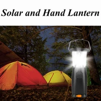 accessories super bright portable solar power camping light work lamp hand crank flashlight led torch