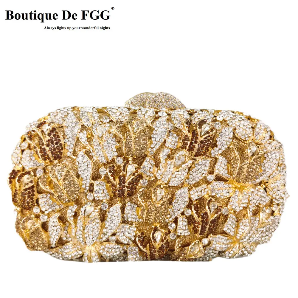 

Boutique De FGG, цветущие кустарники, розовые вечерние сумки и клатчи для женщин, вечерние сумочки для невесты, сумочка-клатч с кристаллами