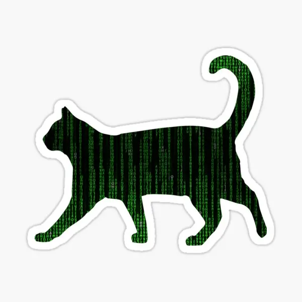 

Матричная кошка 5 шт. Наклейки для декора украшения бампер бутылки для воды окно багаж домашний принт автомобиль настенный художественный ф...