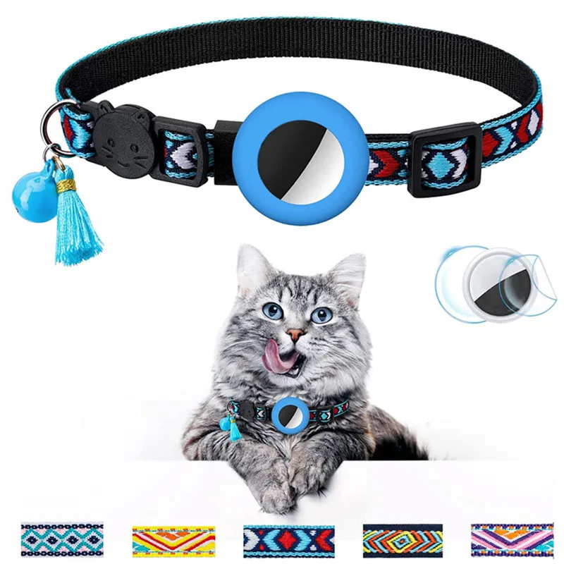 

Anti-Lost Pet Cat Collar For The Apple Airtag Protective Tracker Anti Lost Positioning Collar WaterProof Reflective Pet Collars