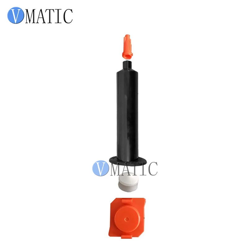 Free Shipping 10cc/ 10ml Black Syringe Barrel Set Glue Dispensing Syringe With Piston & Stoppers