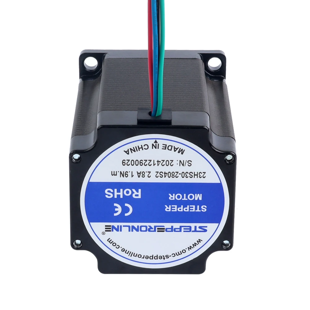 STEPPERONLINE Nema 23 Шаговый двигатель 57x76 мм 1 9 Нм 2 8 А 2-фазный вал Φ8 4-выводной для