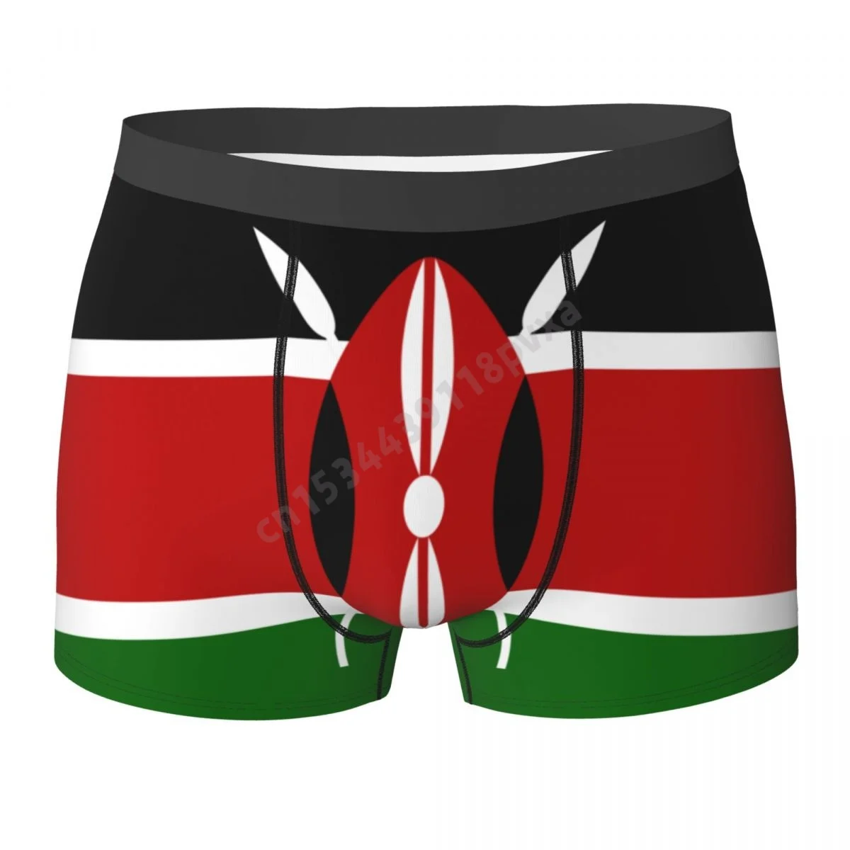 

Men Panties Kenya Flag Kenyans Country Boxer Shorts Polyester Underpants For Boys Male Large Size