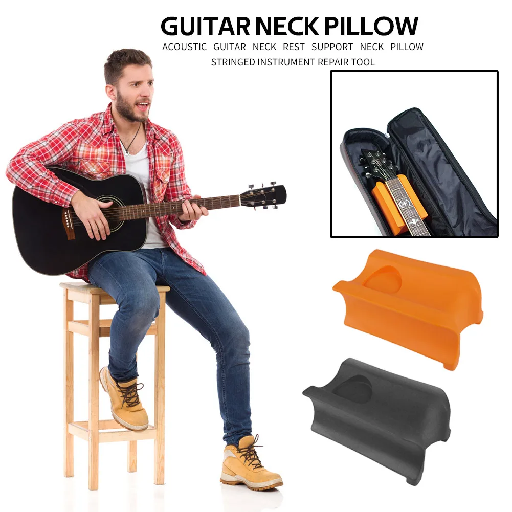 

Lightweight Guitar Neck Rest Support Bass Soft Glue Neck Pillow Stringed Instrument Setup Tools for Electric Acoustic Guitar