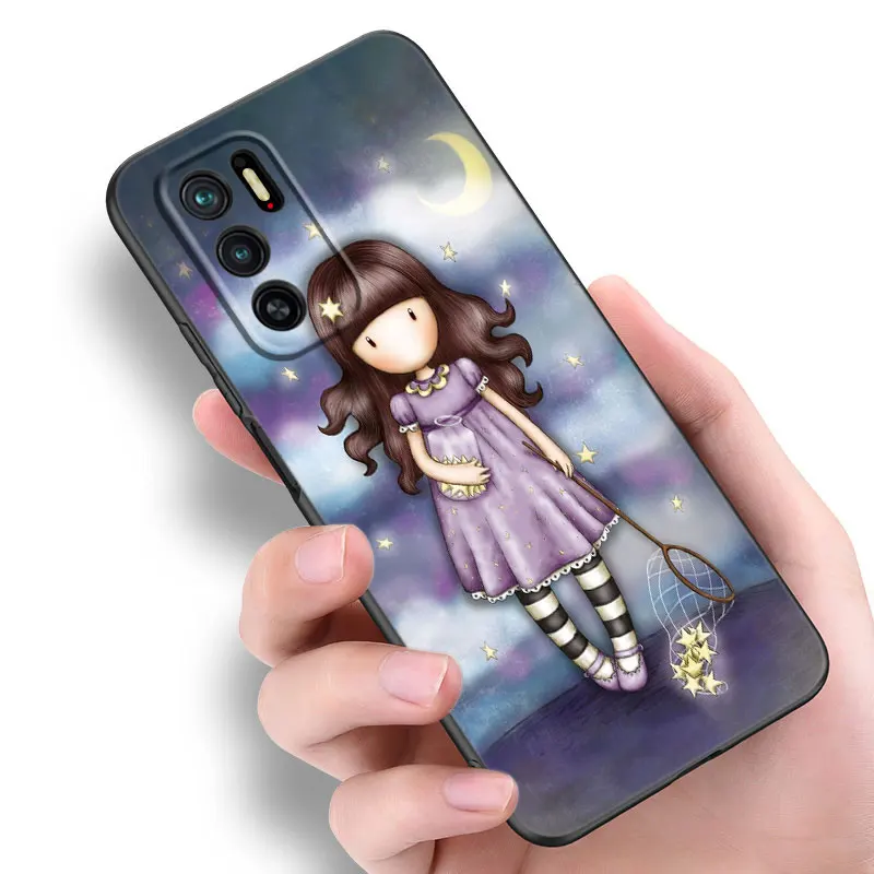 Чехол для телефона каваи с изображением Каваий Санторо Gorjuss Girl Xiaomi Redmi Note 11 10 9 8 Pro